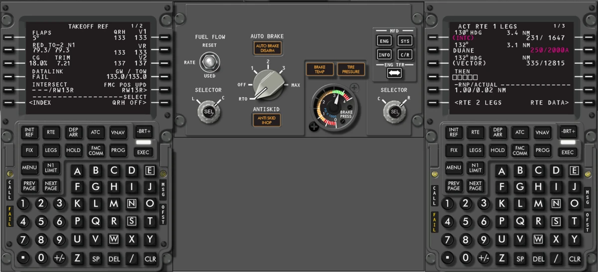 B737 P9 Fwd Electronic Panel