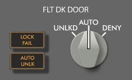 FLT DK Door Lock Panel