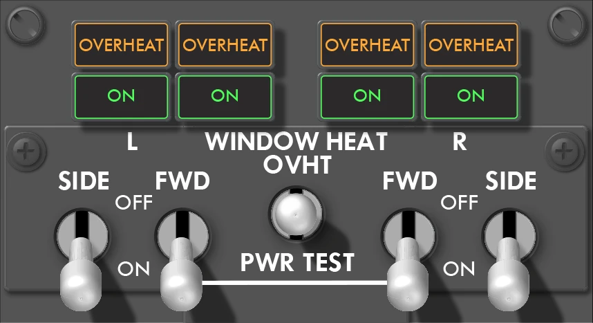 B737 Window Heat Panel